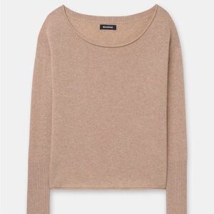 Naadam Cashmere Boatneck Sweater Sz S Limited Edition Color Sand